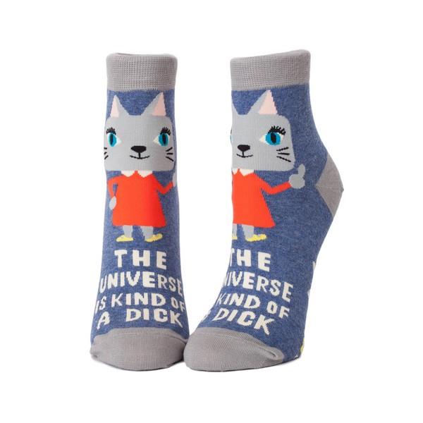 Blue Q Women's Ankle Sock The Universe Is Kind Of A Dick | The Gifted Type