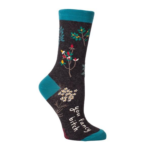 Blue Q Women's Crew Sock You Fancy Bitch | The Gifted Type