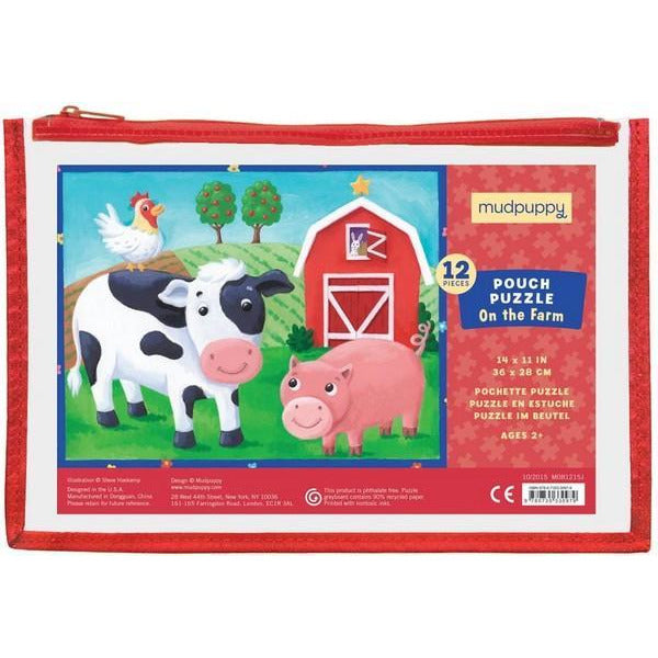 On The Farm - 12 Piece Pouch Puzzle