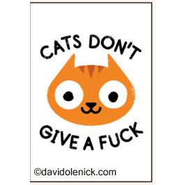 Cats Don't Give A Fuck | Magnet | The Gifted Type