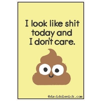 I Look Like Shit Today And I Don't Care | Magnet | The Gifted Type