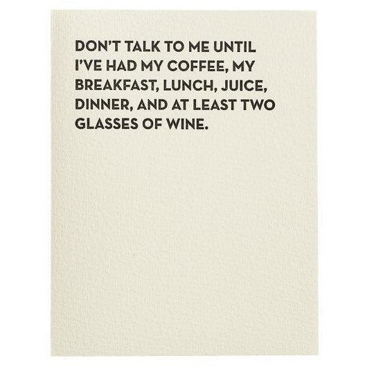 Sapling Press Card #917 Don't Talk | The Gifted Type
