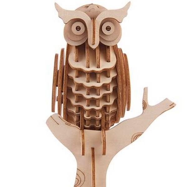 3D Wooden Puzzle Owl | The Gifted Type