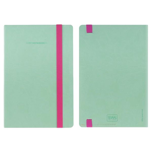 Legami Elastic Bound Notebook | Aqua | The Gifted Type