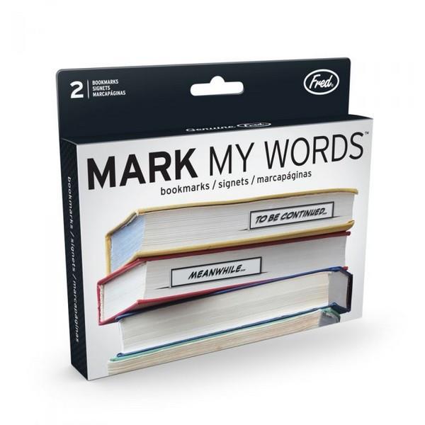 Fred & Friends Bookmark Mark My Words | The Gifted Type
