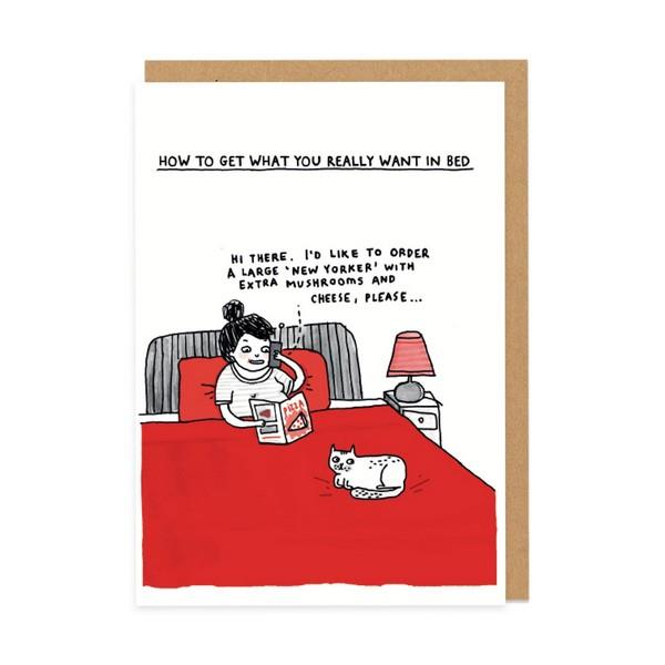 Gemma Correll What You Want In Bed | Humour Card | The Gifted Type