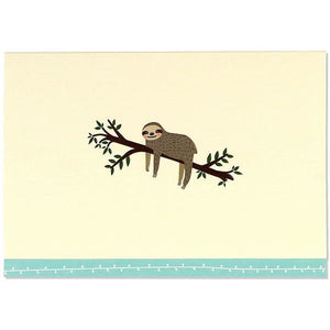 Sloth Blank Notecards
