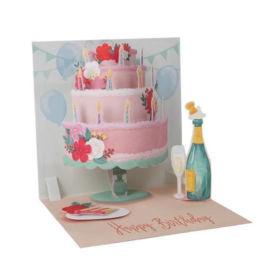 Layered Cake Pop-Up Card | Up With Paper | The Gifted Type