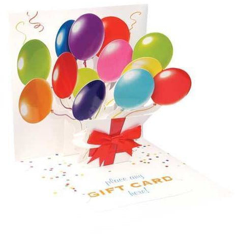 Balloons Card - Gift Card | Up With Paper | The Gifted Type