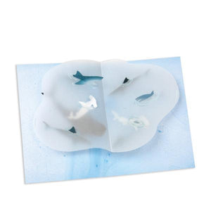 Sharks Pop-Up Card Interior | Up With Paper | The Gifted Type