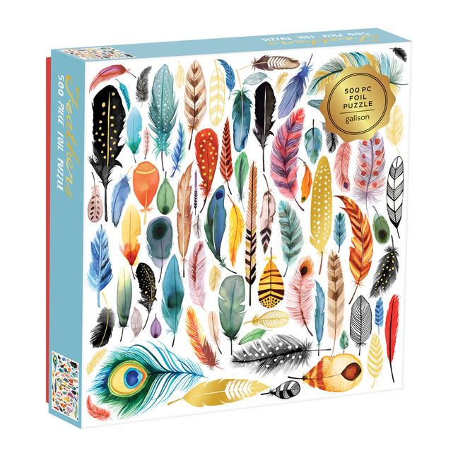 Galison 500 Piece Puzzle | Feathers