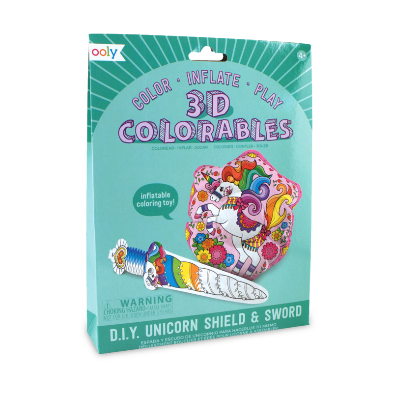 3D Colorable: Unicorn Sword & Shield | The Gifted Type