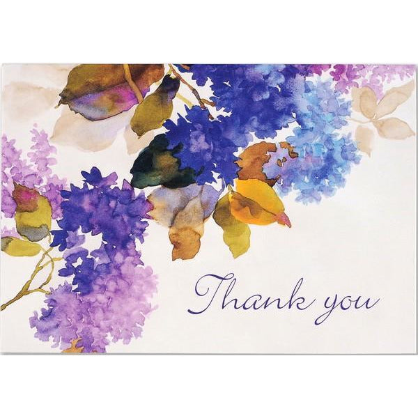 Lilacs Thank You Notecards