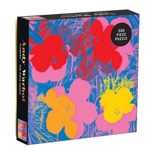 Andy Warhol Flowers Puzzle - 500-Piece
