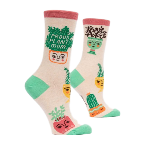 Proud Plant Mom Women's Crew Socks | The Gifted Type
