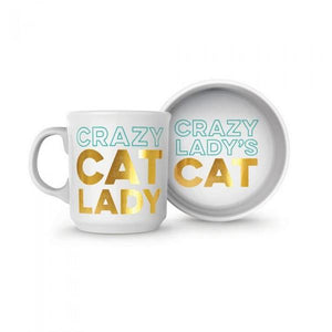 Crazy Cat Lady Mug & Pet Bowl Set