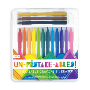 Ooly Erasable Crayon Set | Un-Mistakeables