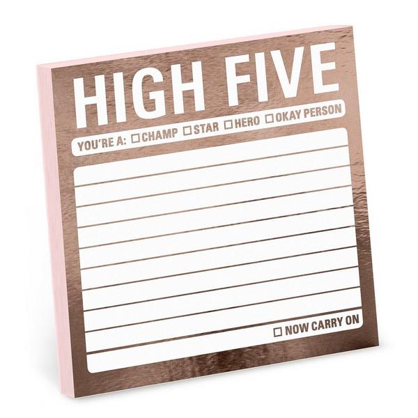 High Five Metallic Sticky Notes