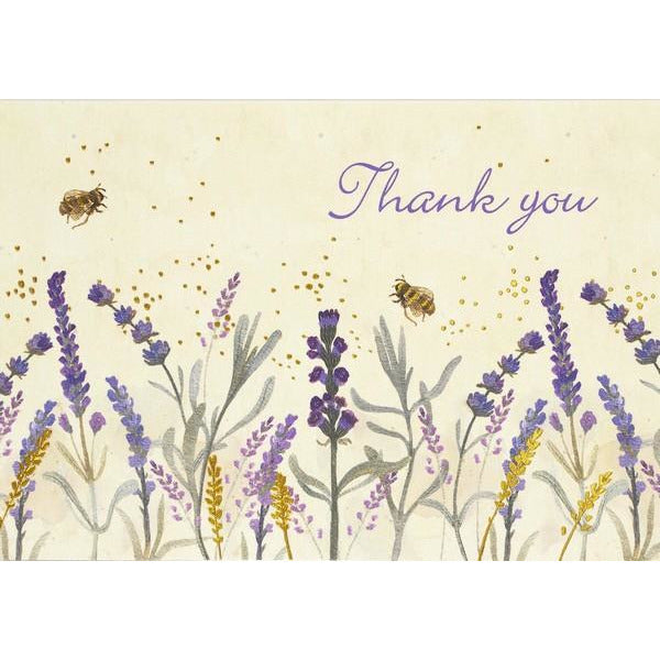 Lavender Honey Thank You Notecards
