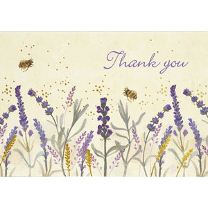 Lavender Honey Thank You Notecards