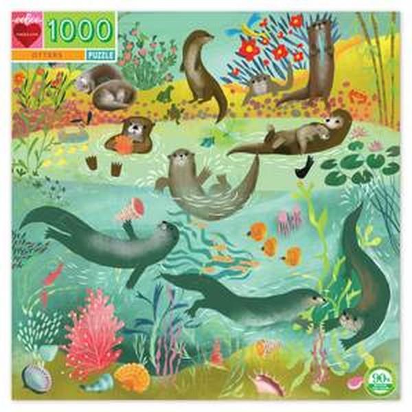 Eeboo 1000 Piece Puzzle | Otters