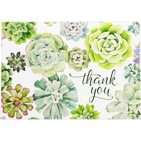 Succulent Garden Thank You Notecards