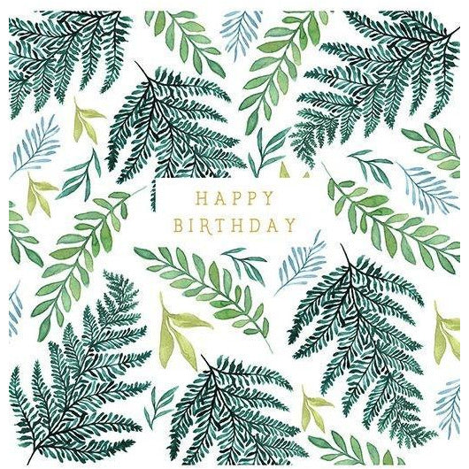 Foliage Birthday Card