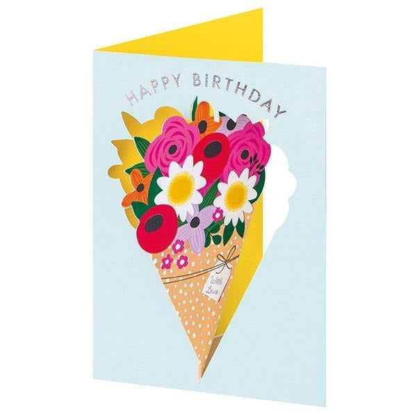 3D Happy Birthday Bouquet Card