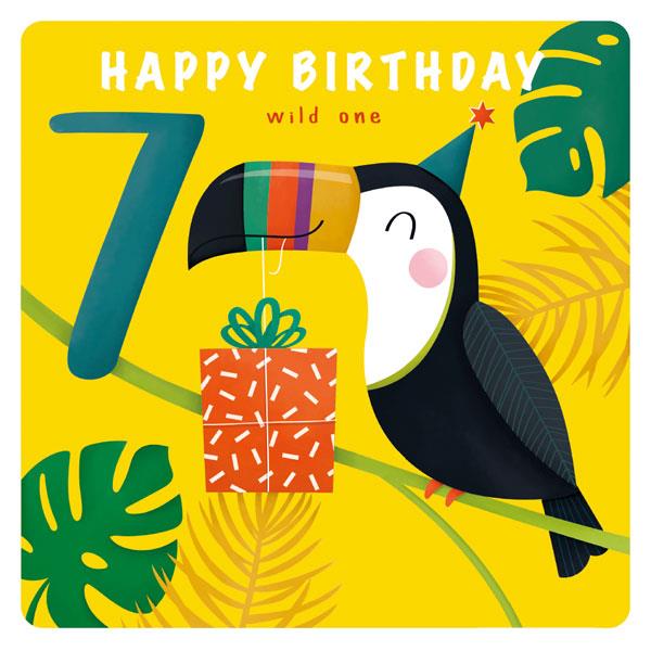 Happy7th Birthday Toucan Card