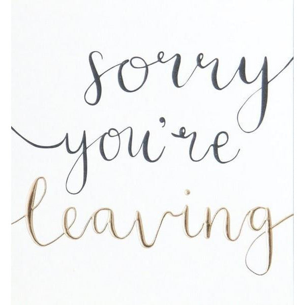 Sorry You're Leaving  -  OFF014