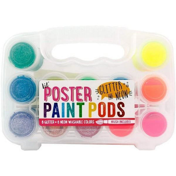 Lil Poster Paint Pods - Glitter & Neon