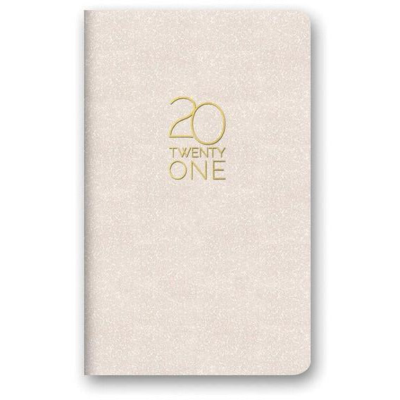 Pearl Shimmer Mini Planner - 17 Month