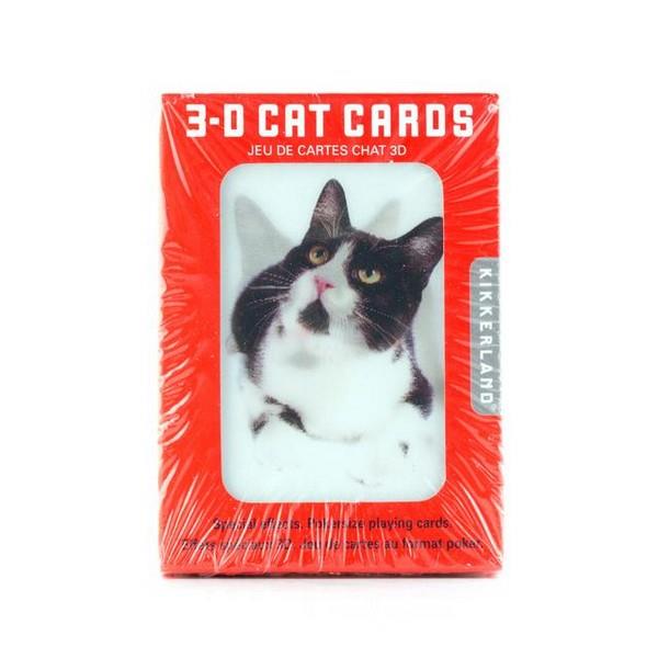 3-D Cat Playing Cards