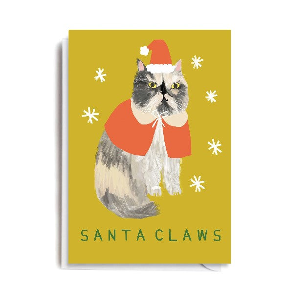 Santa Claws Christmas Card