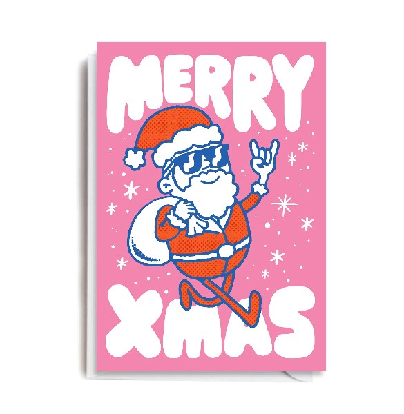 Santa Dude Christmas Card