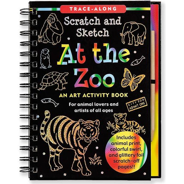 Scratch & Sketch Activity Book |  At The Zoo
