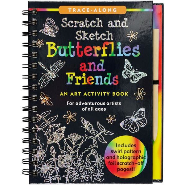 Scratch & Sketch Activity Book | Butterflies & Friends