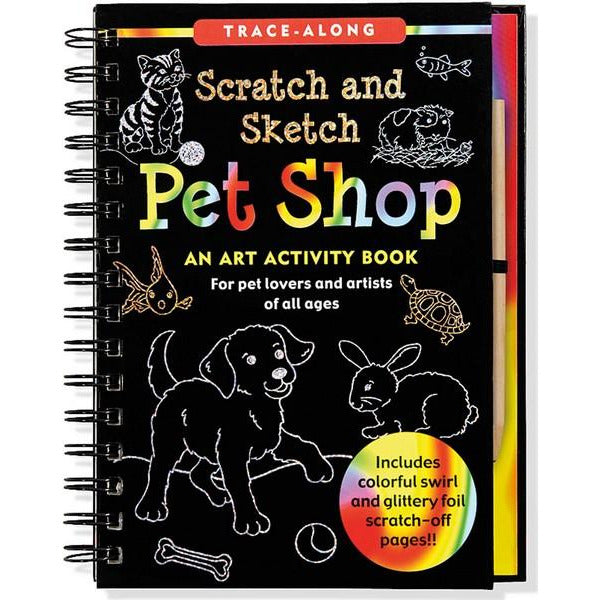 Scratch & Sketch Activity Book | Pet Shop