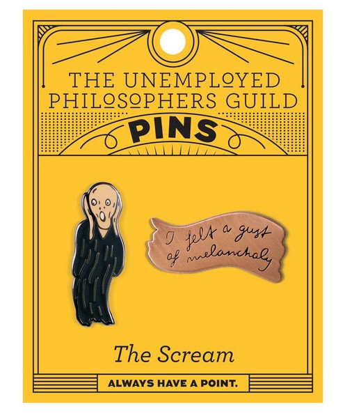 Unemployed Philosopher's Guild | The Scream/Melancholy Enamel Pin Set