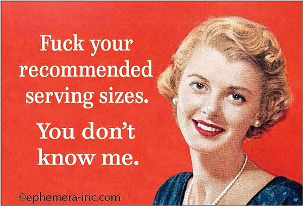 Serving Sizes Magnet