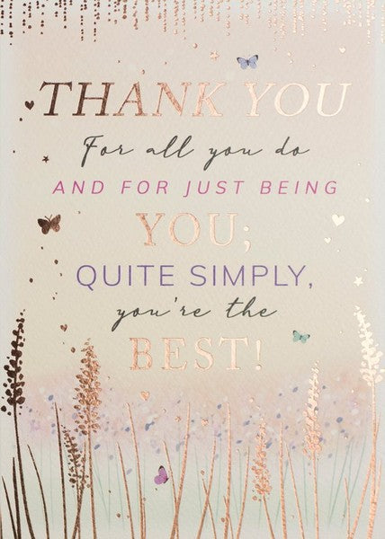 For All You Do Thank You Card