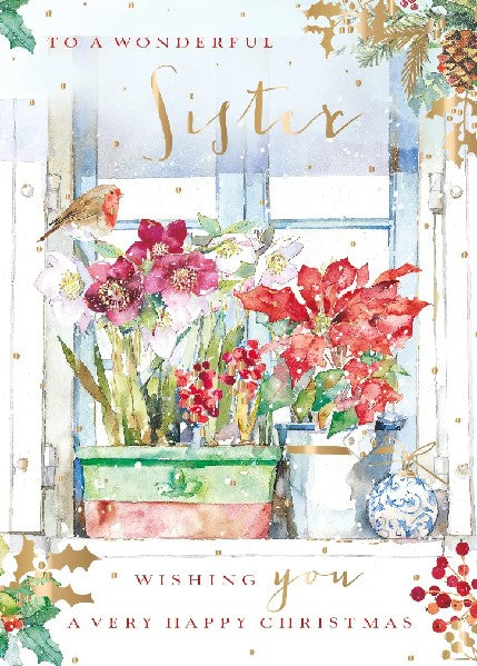 Wonderful Sister Christmas Card