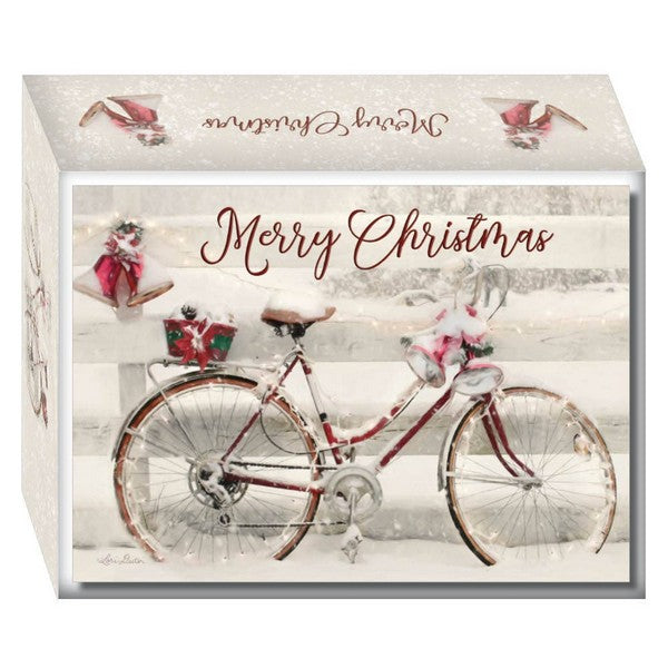 Snowy Bike Boxed Christmas Cards