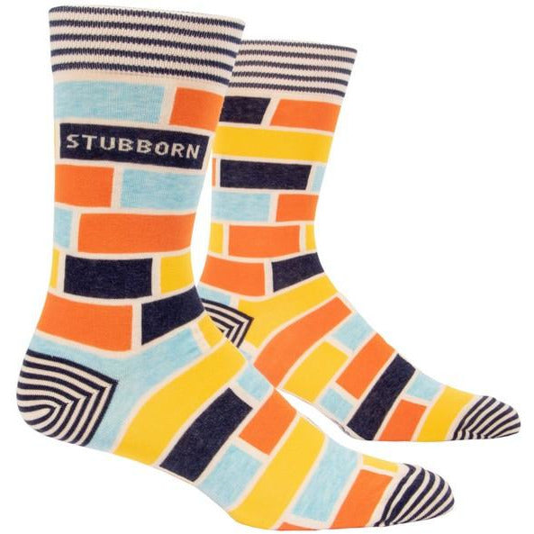 Blue Q Men's Crew Socks | Stubborn