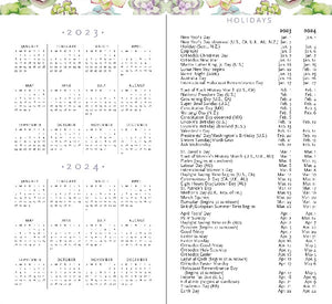 Peter Pauper 2-Year Pocket Planner | 2023-2024 Succulents