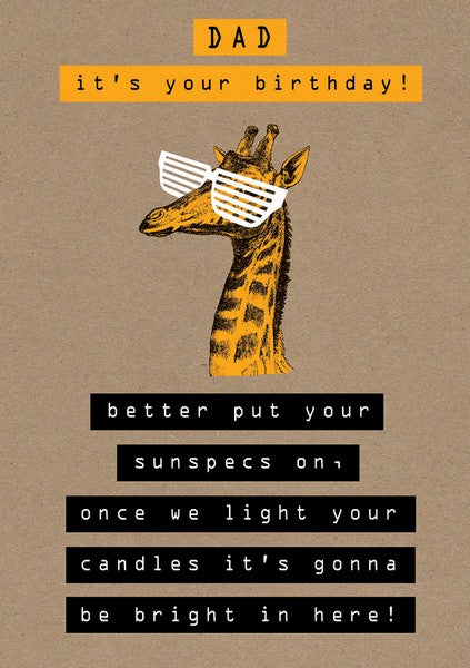 Bright Birthday Dad Card
