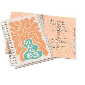 Studio Oh! Tabbed Spiral Notebook | Swaying Floral