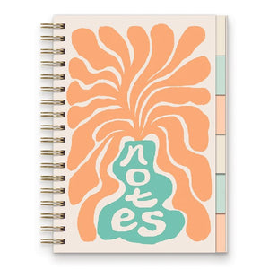 Studio Oh! Tabbed Spiral Notebook | Swaying Floral