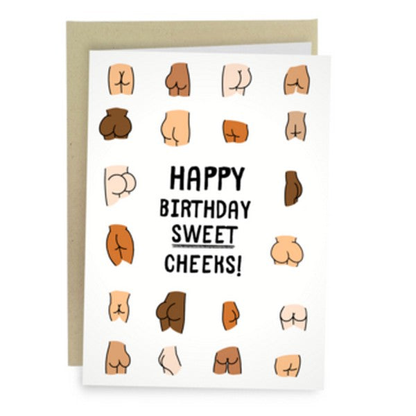 Sweet Cheeks Birthday Card