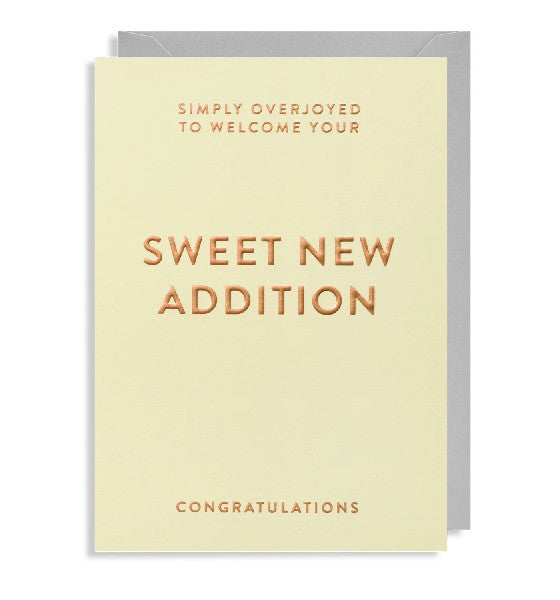 Sweet New Addition New Baby Card